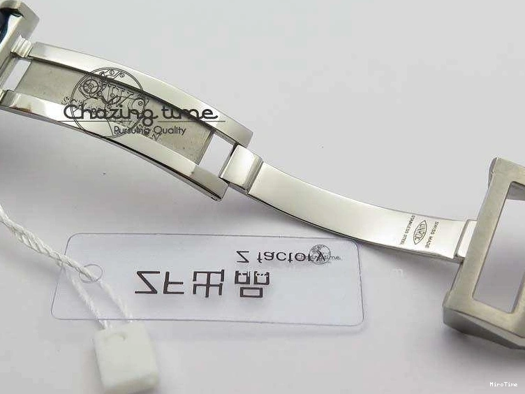 MIROTIME 0409 Pilot Chrono SS IW387809 ZF 1:1 Best Edition Silver Dial Blue Numbers On Blue Leather Strap A Lightweight 7263